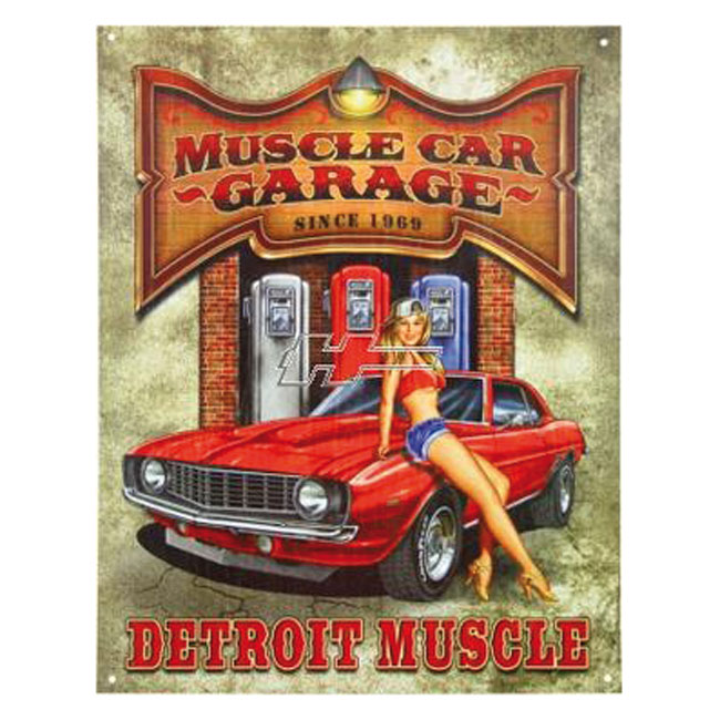 www.ROUTE66-HH.SHOP - BLECHSCHILD MUSCLE CAR